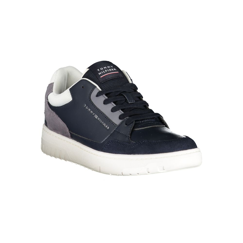 Blue Polyester Sneaker - ventzia