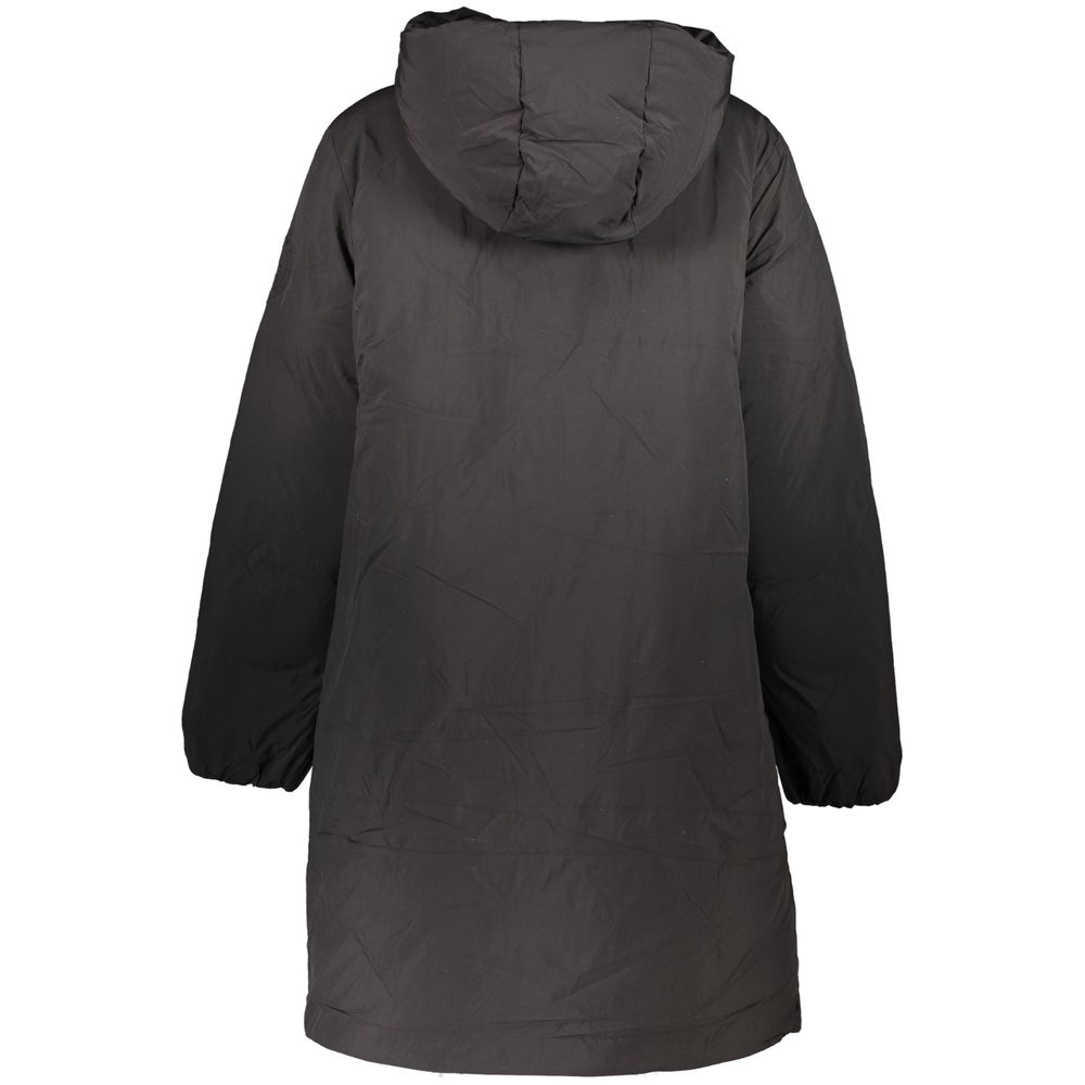 Black Polyester Jackets & Coat - ventzia