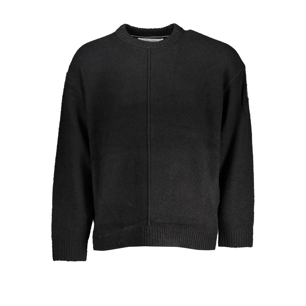 Black Cotton Sweater - ventzia