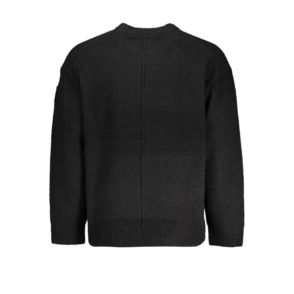 Black Cotton Sweater - ventzia