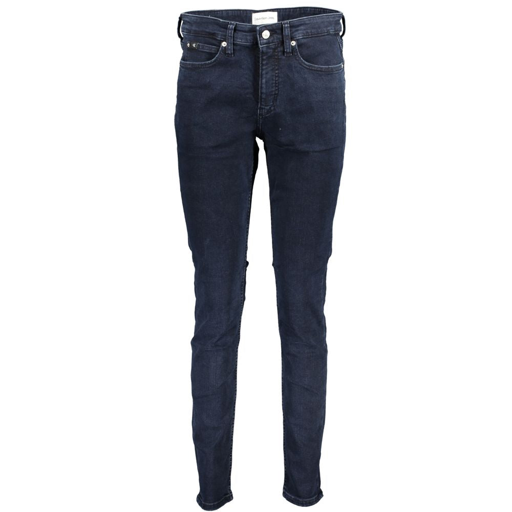 Blue Cotton Women Skinny Jean - ventzia