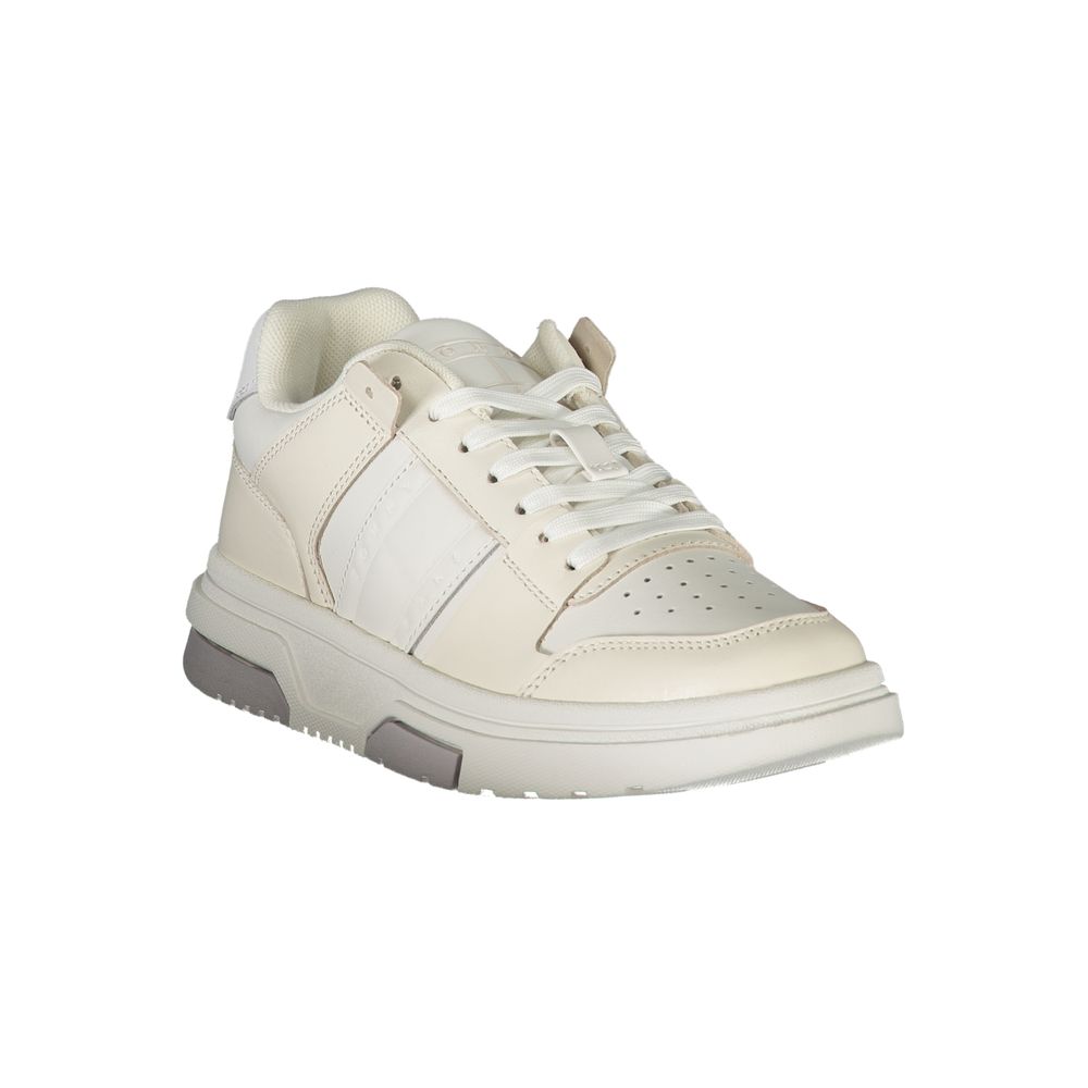 White Leather Women Sneaker - ventzia
