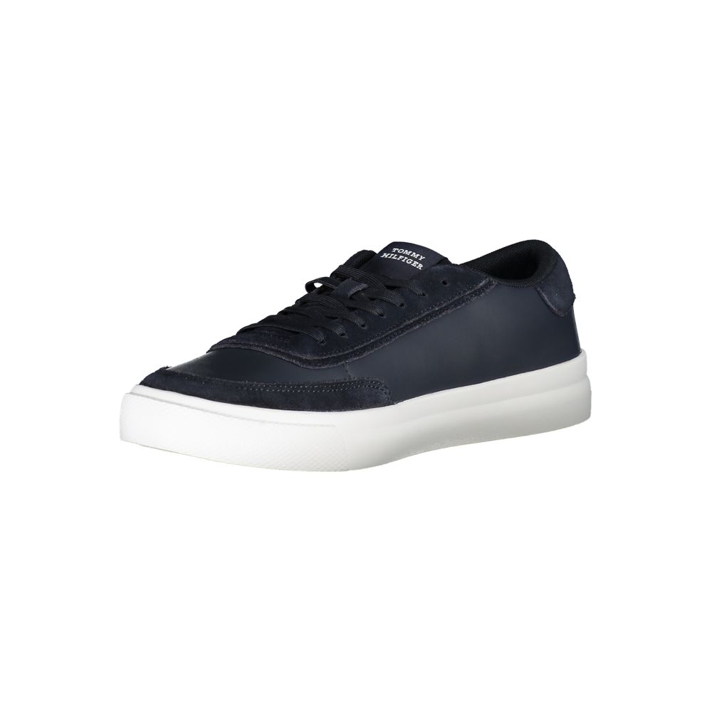 Blue Polyester Sneaker - ventzia