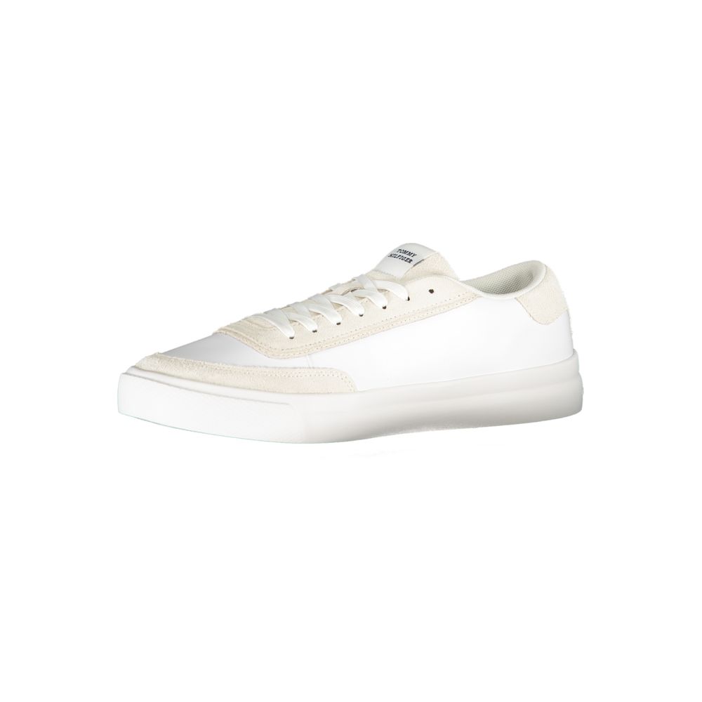 White Polyester Sneaker - ventzia
