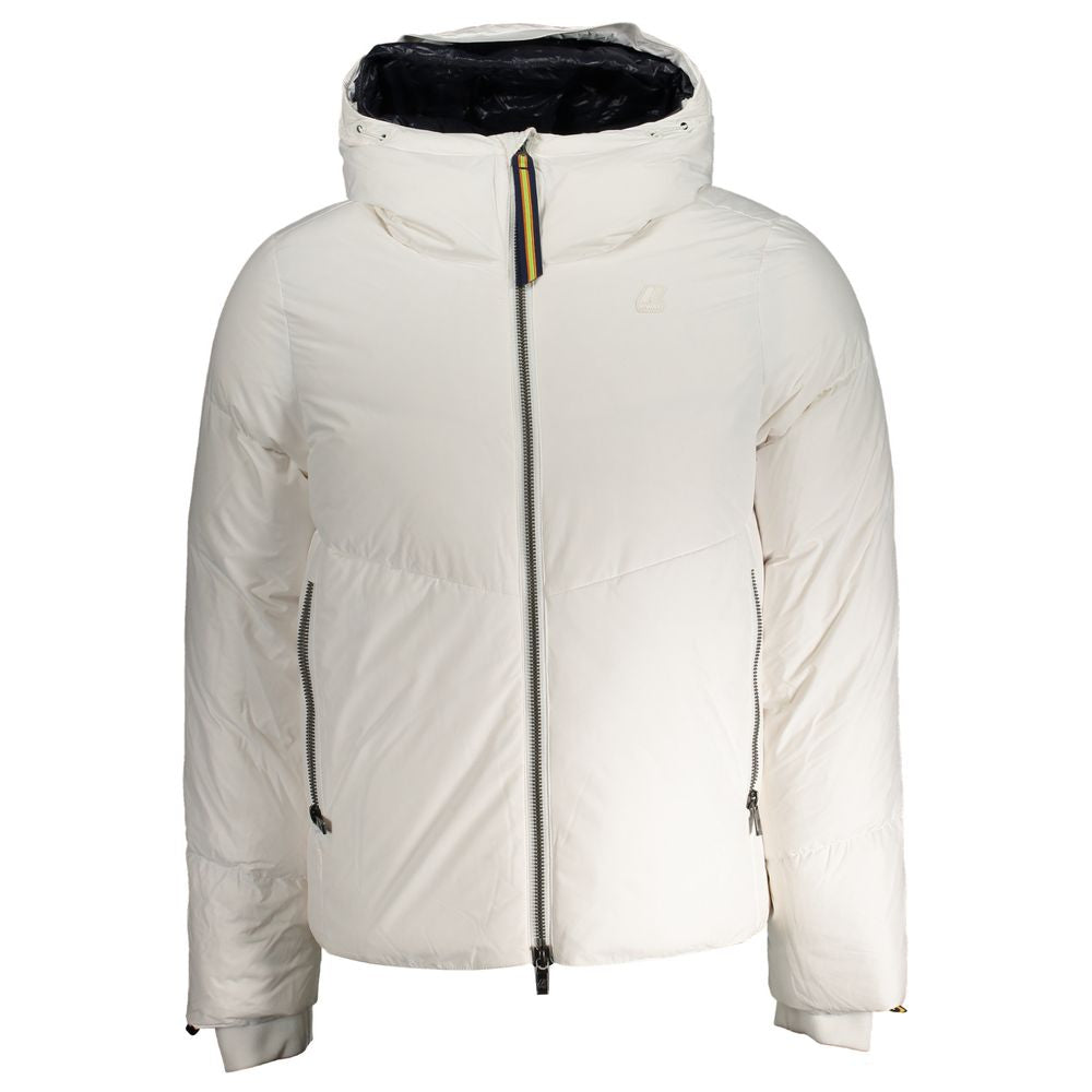 White Polyester Jacket - ventzia