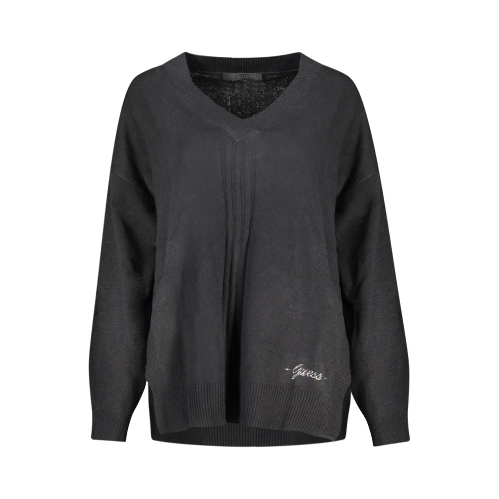 Black Cotton Sweater - ventzia