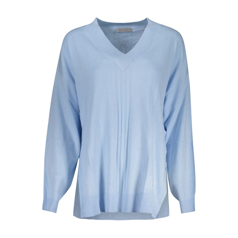 Blue Cotton Sweater - ventzia