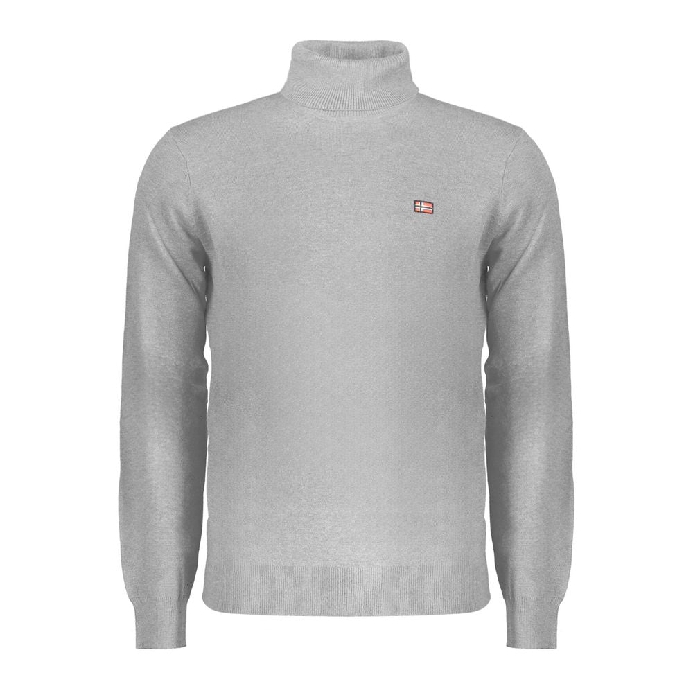 Gray Polyester Sweater - ventzia
