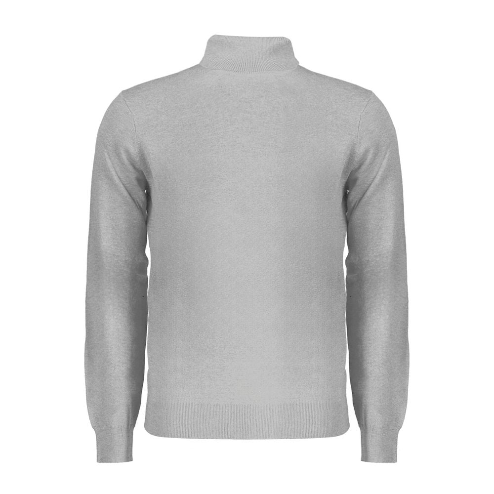 Gray Polyester Sweater - ventzia