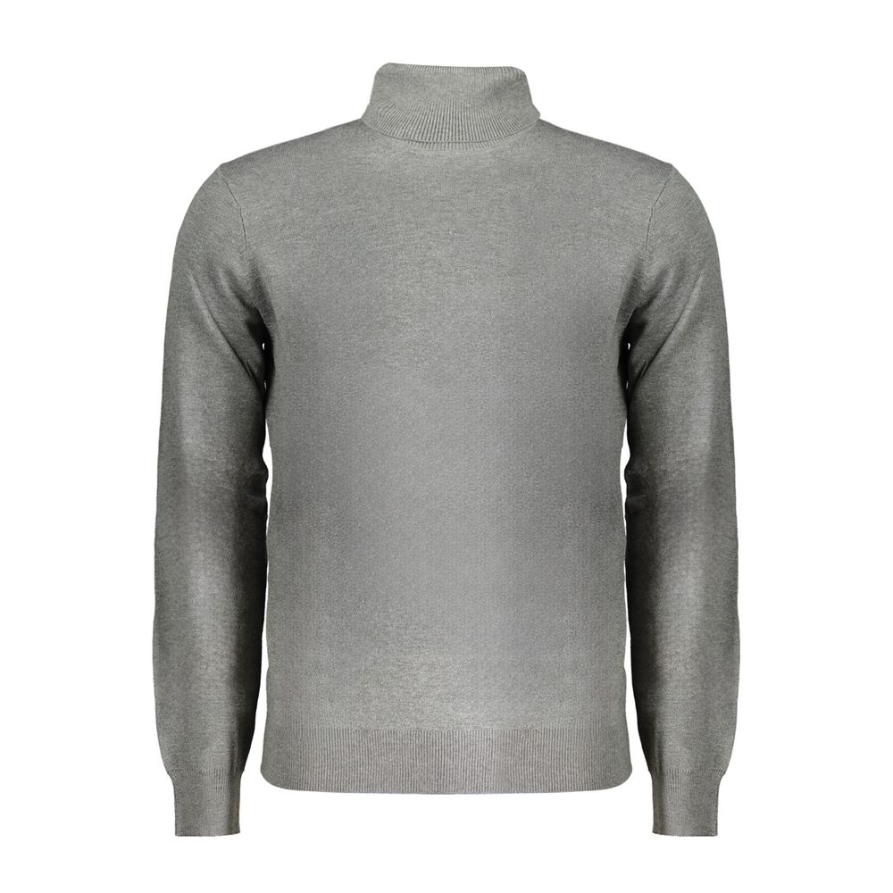 Gray Polyester Sweater - ventzia