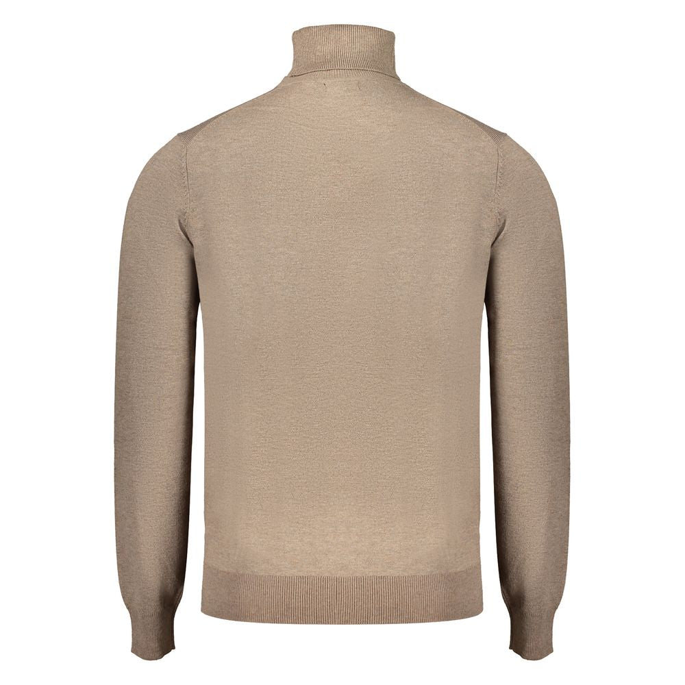 Brown Polyester Sweater - ventzia