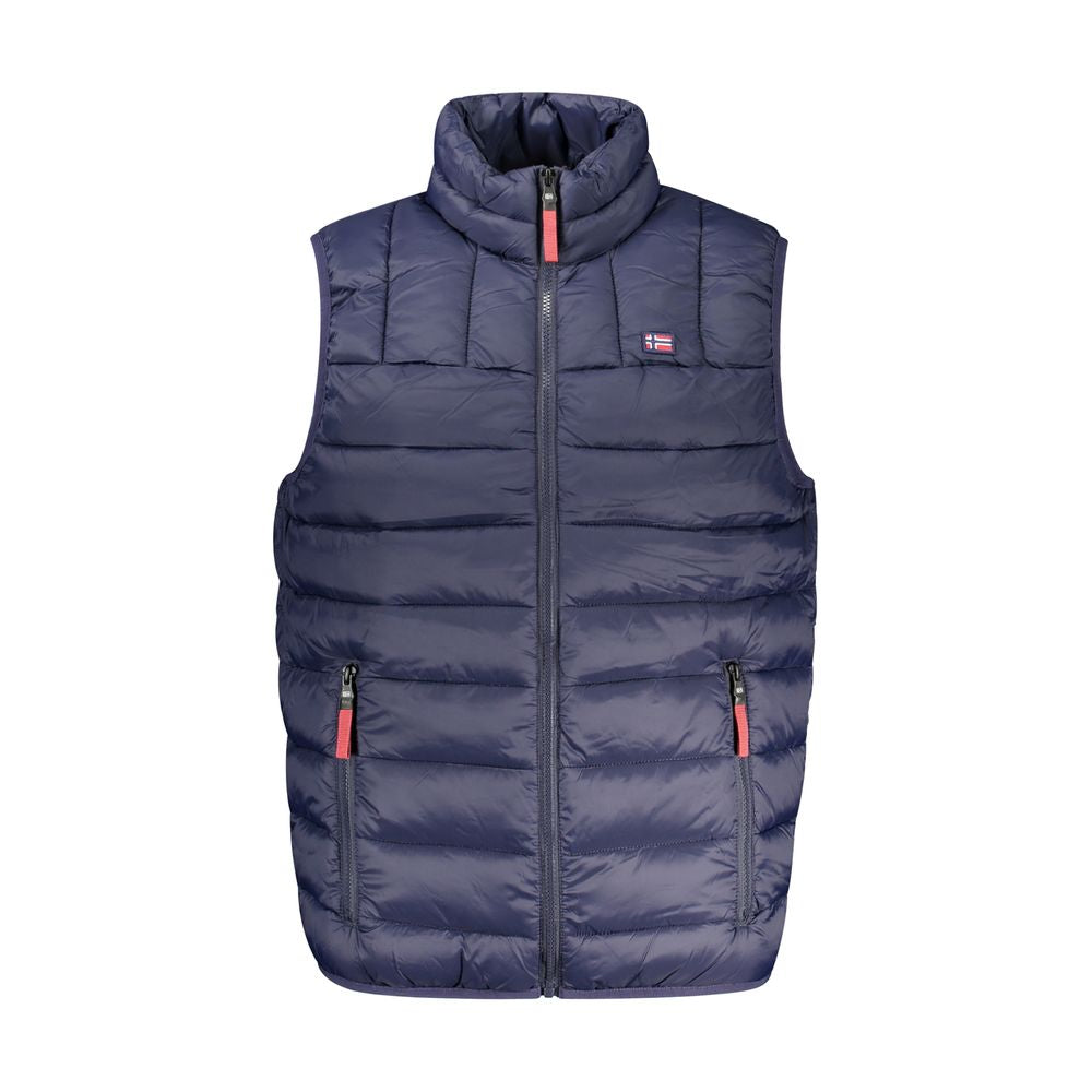 Blu Poliammide Men Vest - ventzia