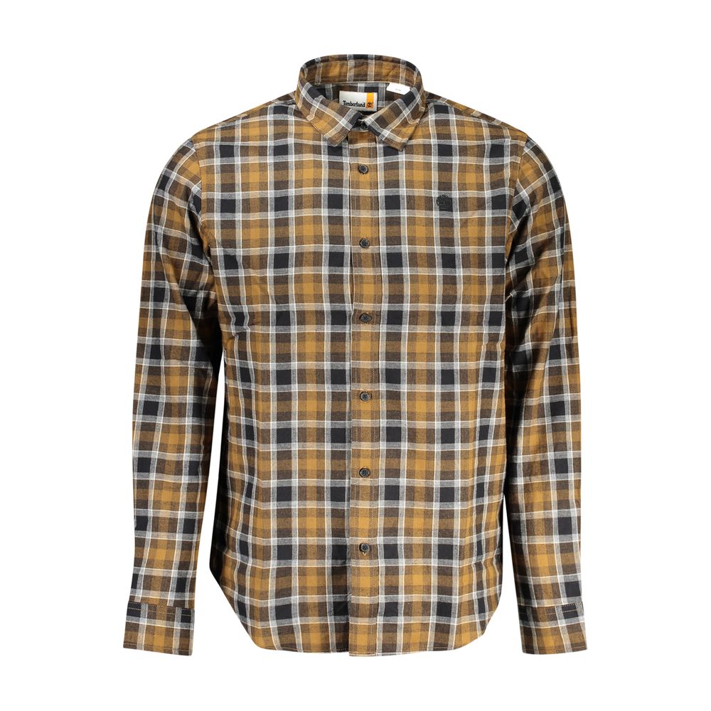 Brown Cotton Shirt - ventzia