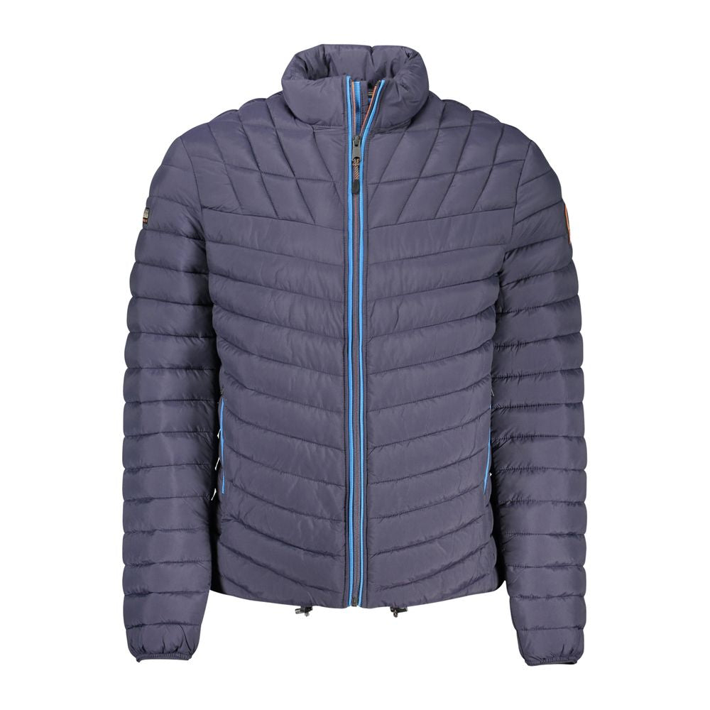 Blue Polyamide Jacket - ventzia