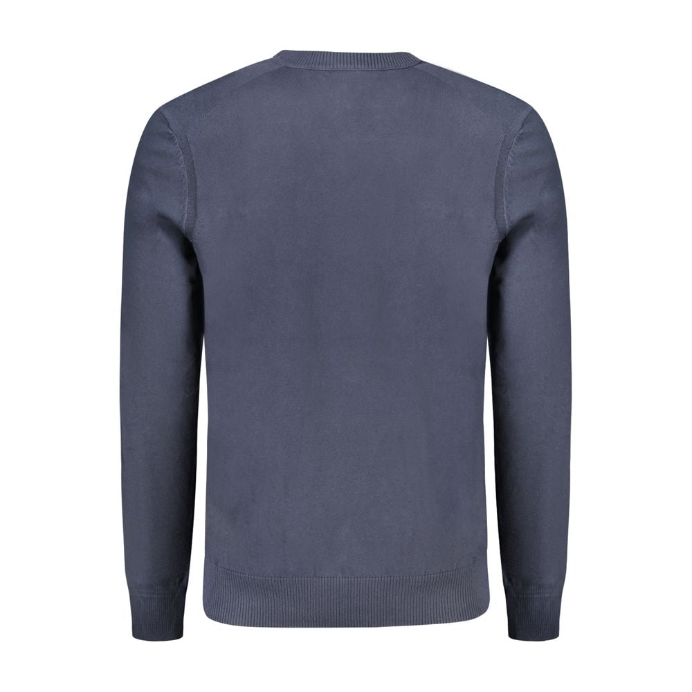 Blue Cotton Sweater - ventzia