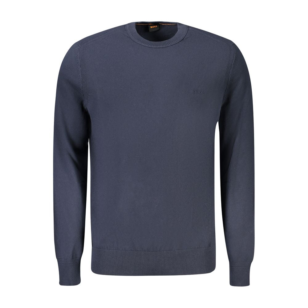 Blue Cotton Sweater - ventzia