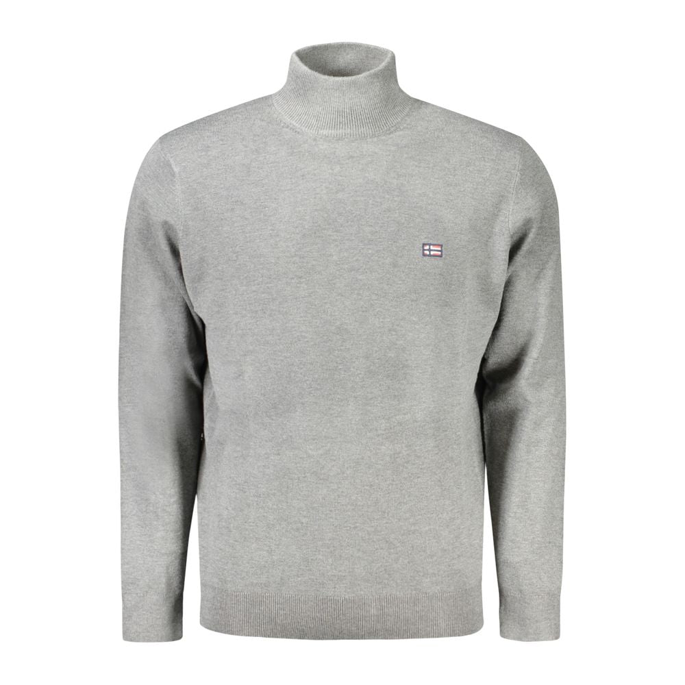 Gray Polyester Sweater - ventzia