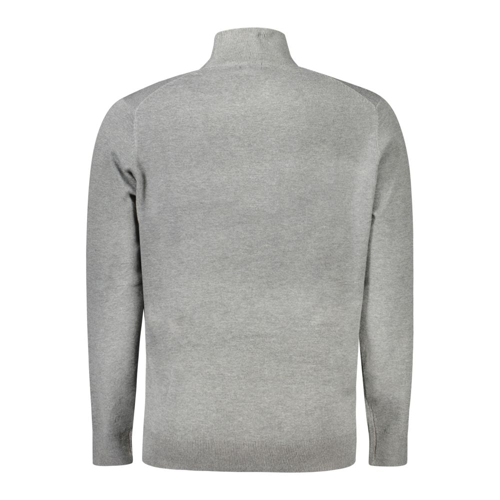 Gray Polyester Sweater - ventzia