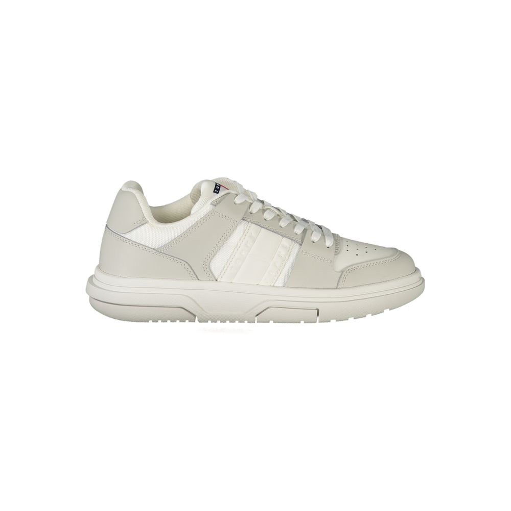 White Leather Women Sneaker - ventzia