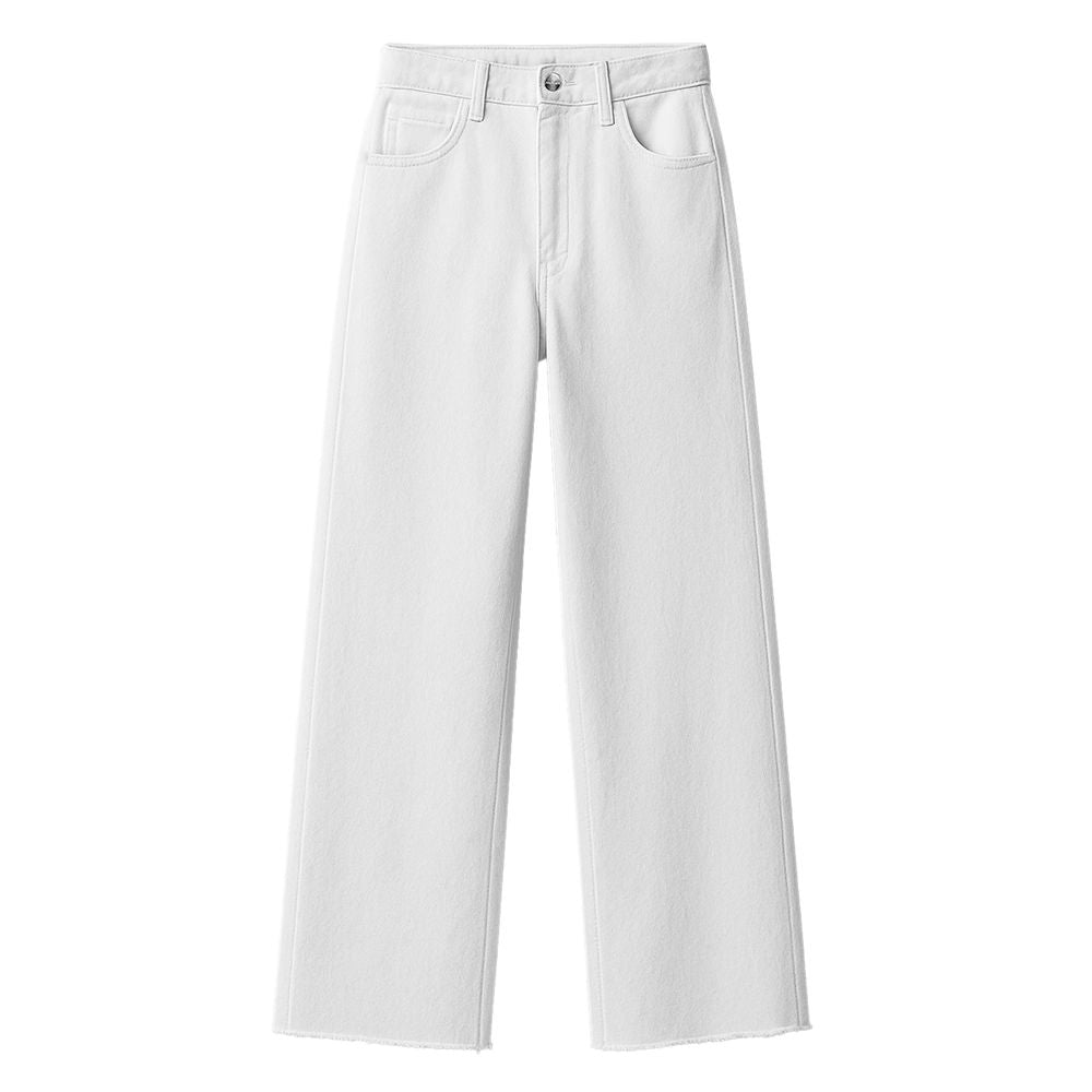 White Cotton Jeans & Pant - ventzia