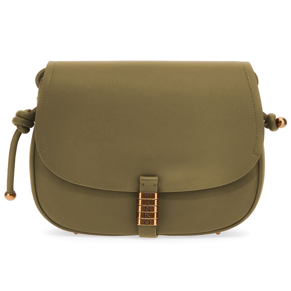 Green Leather Crossbody Bag - ventzia