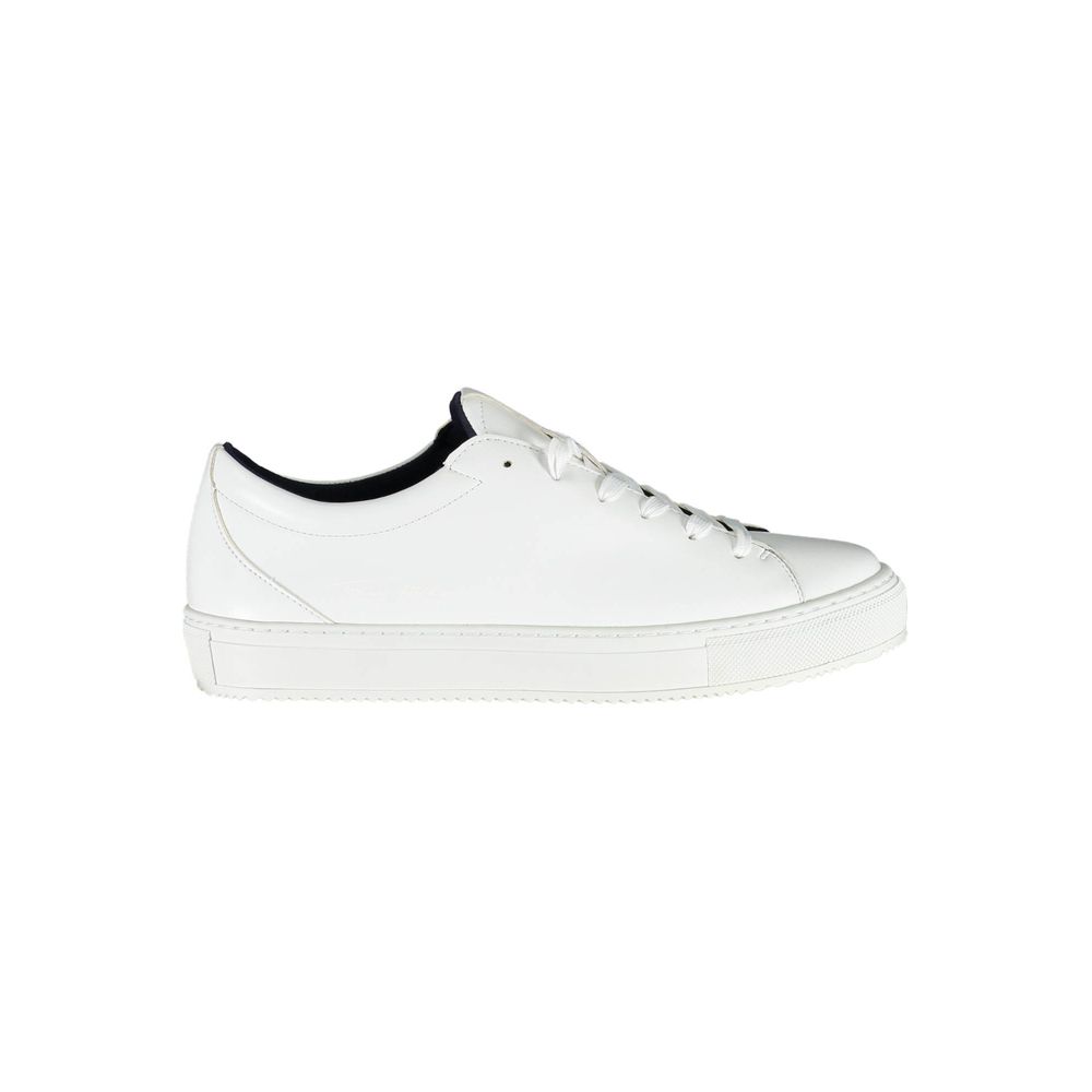 White Synthetic Sneaker - ventzia