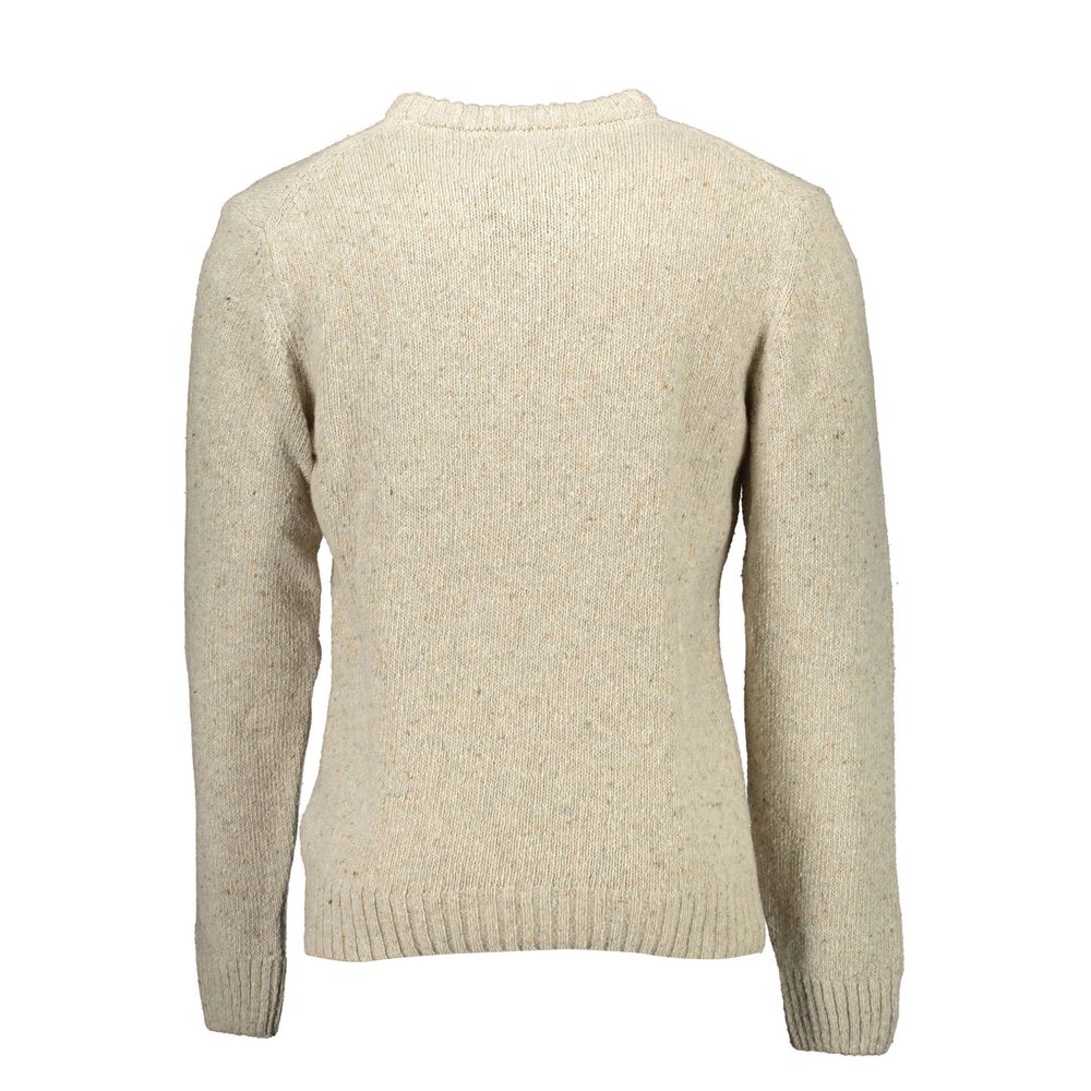 Beige Wool Sweater - ventzia