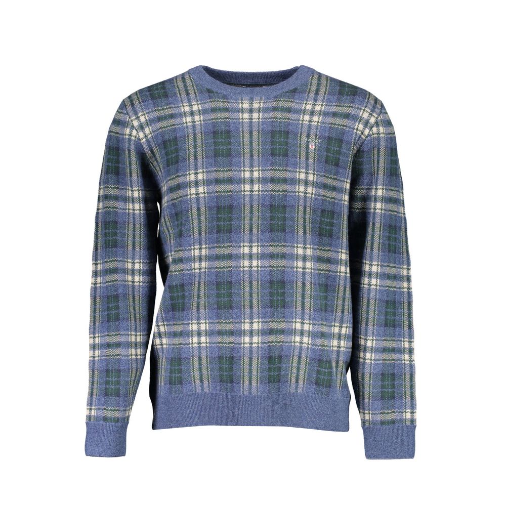 Blue Cotton Sweater - ventzia