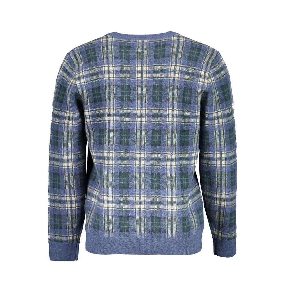 Blue Cotton Sweater - ventzia