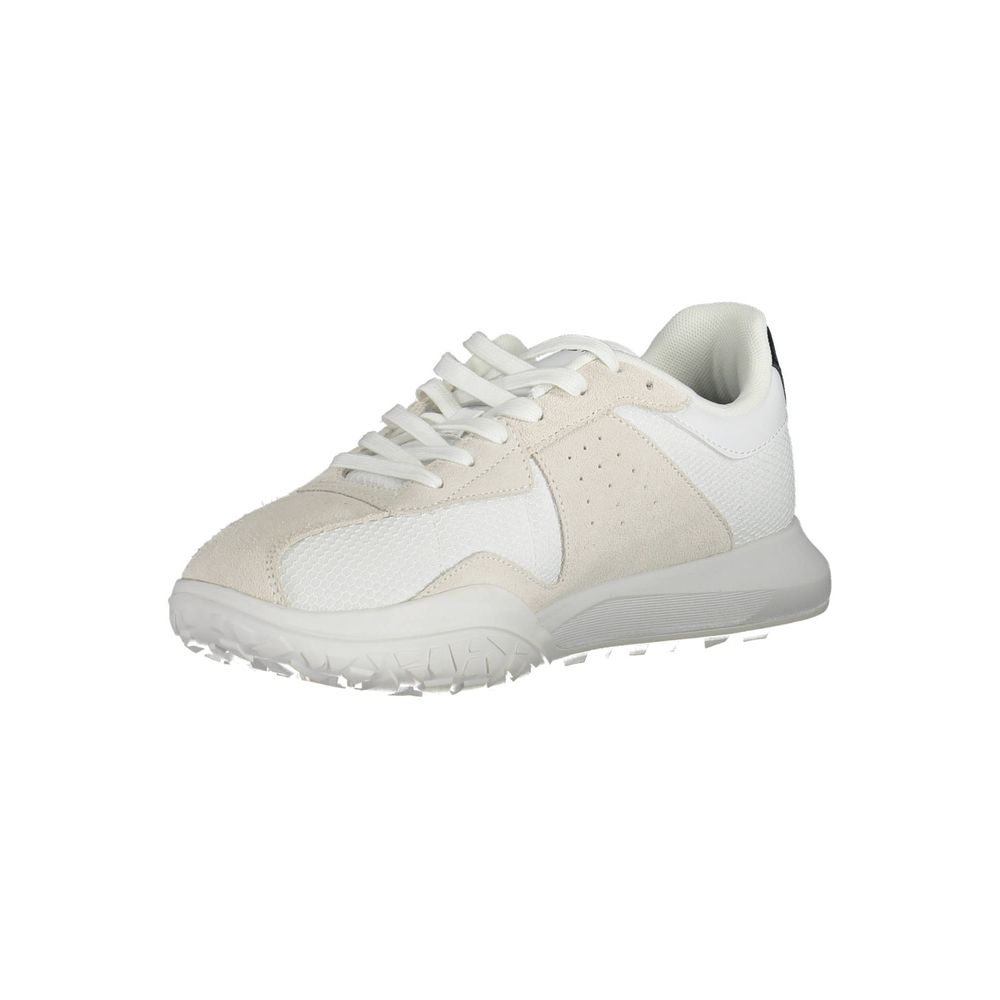 White Polyester Sneaker - ventzia