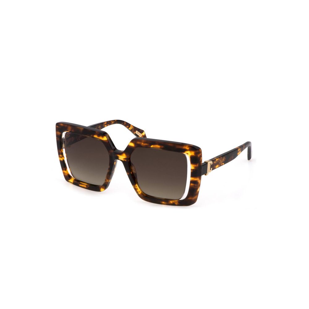 Brown Plastic Women Sunglass - ventzia