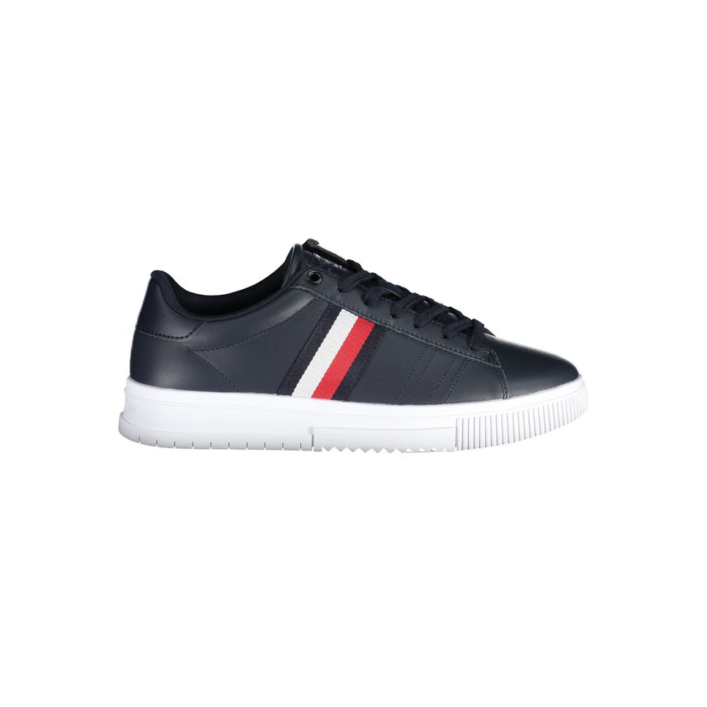 Blue Leather Men Sneaker - ventzia
