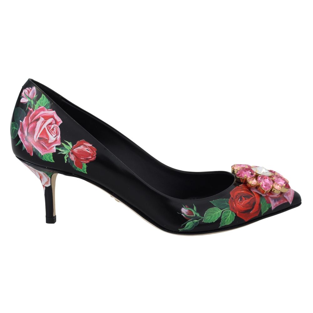 Black Leather Pump - ventzia