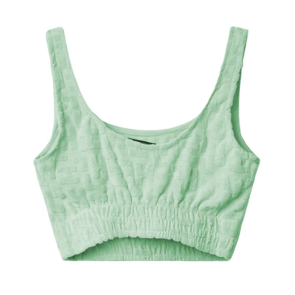 Green Cotton Tops & T-Shirt - ventzia
