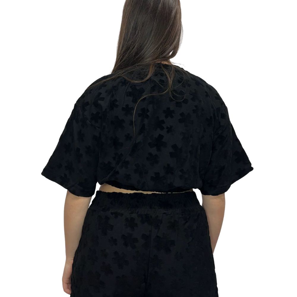 Black Cotton Sweater - ventzia
