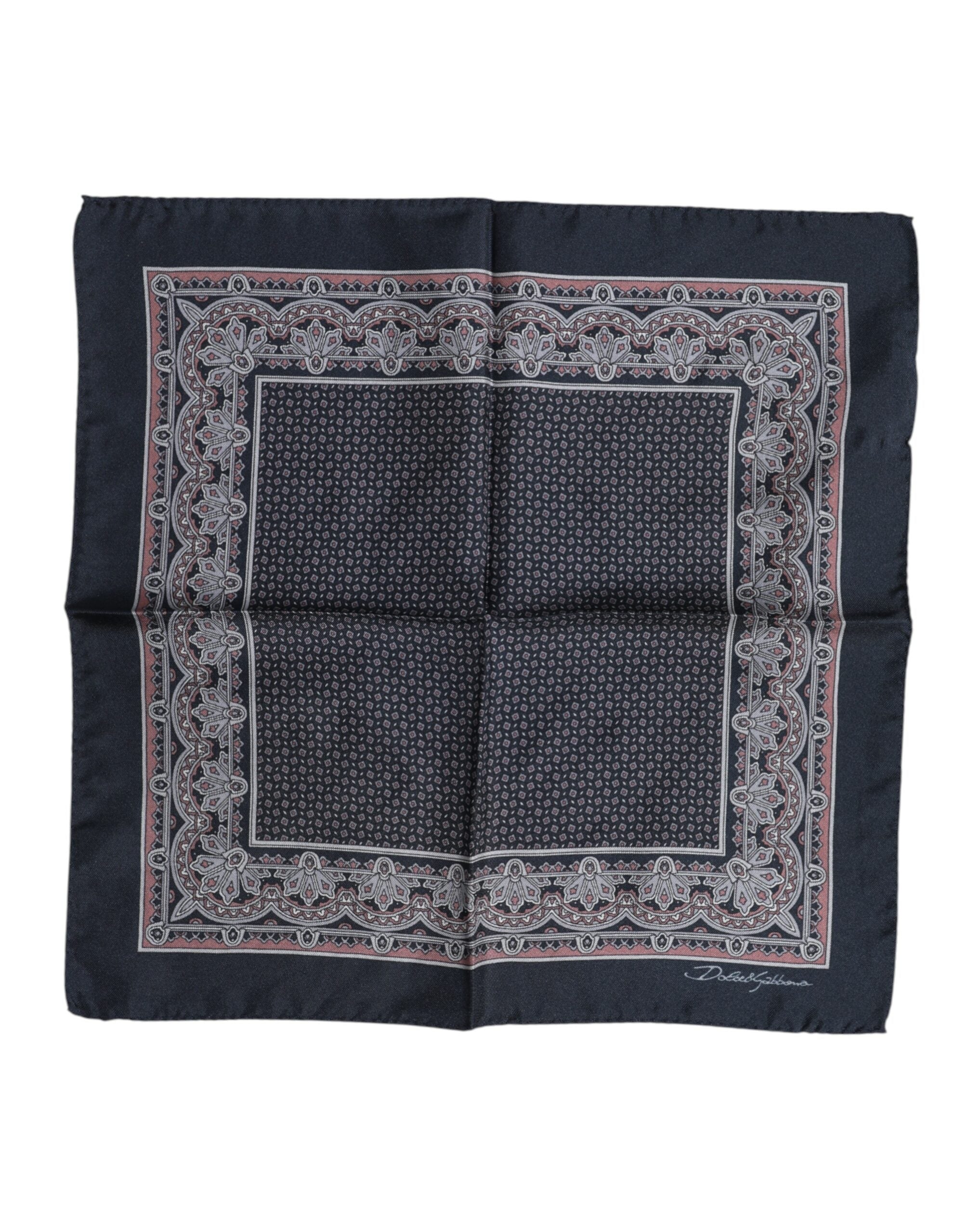 Multicolor Fantasy Silk Square Foulard Scarf - ventzia