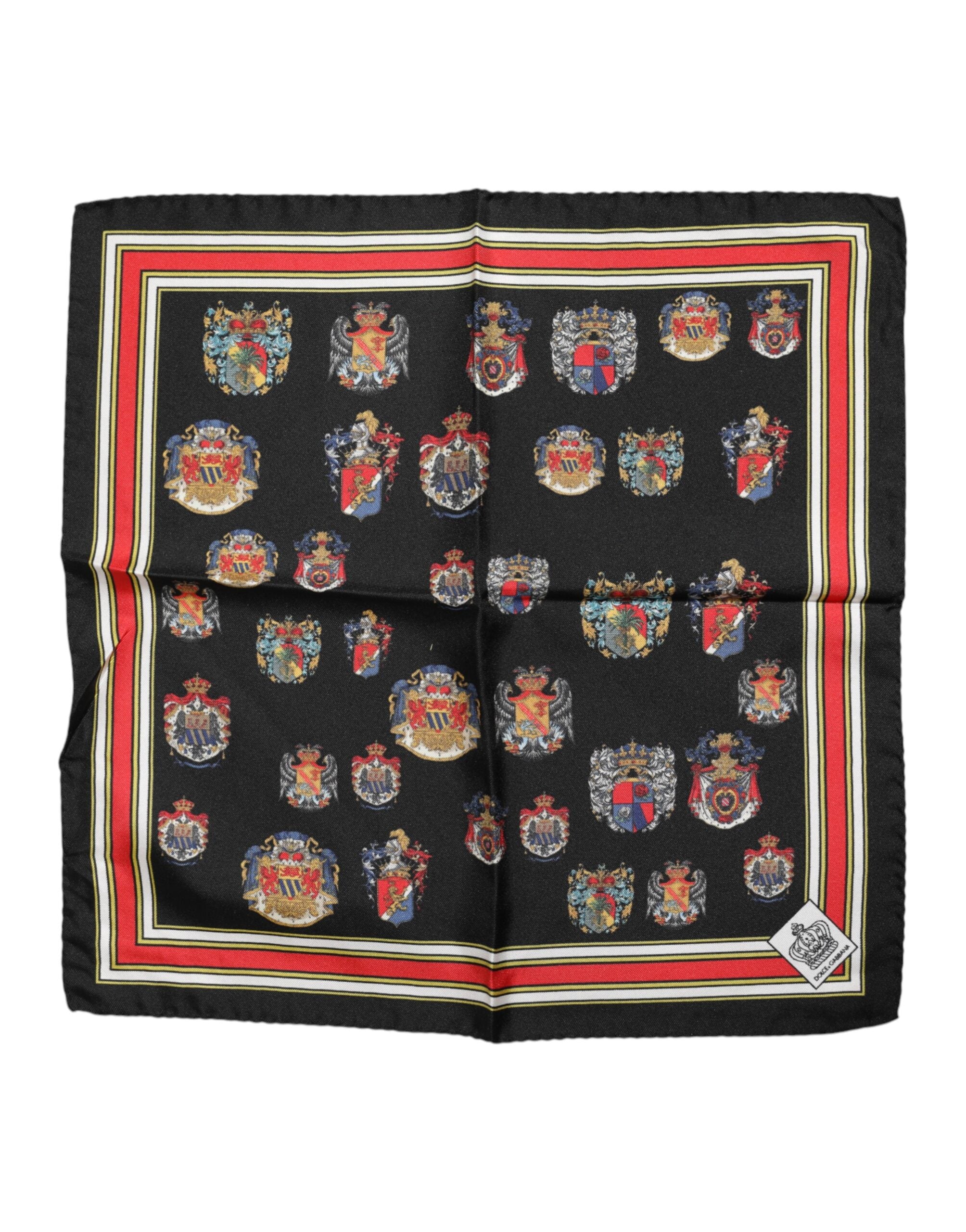 Multicolor Silk Square Men Foulard Scarf - ventzia