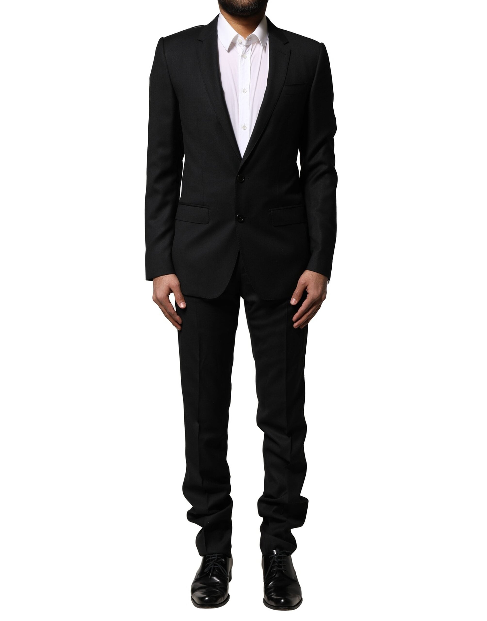 Blue MARTINI Wool Formal 2 Piece Suit - ventzia