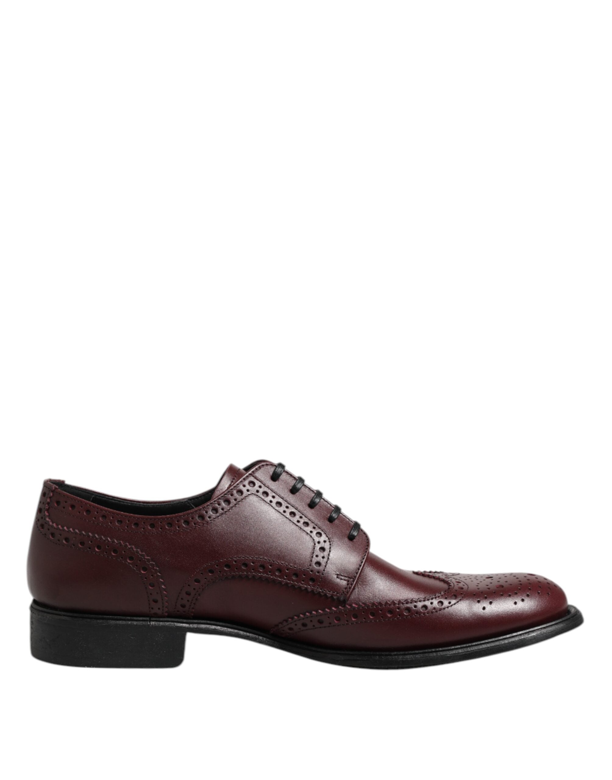 Brown Leather Lace Up Derby Dress Shoes - ventzia