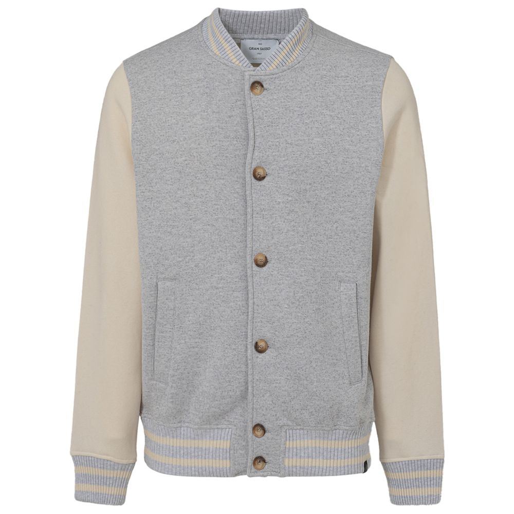 Gray Cotton Jackets & Coat - ventzia