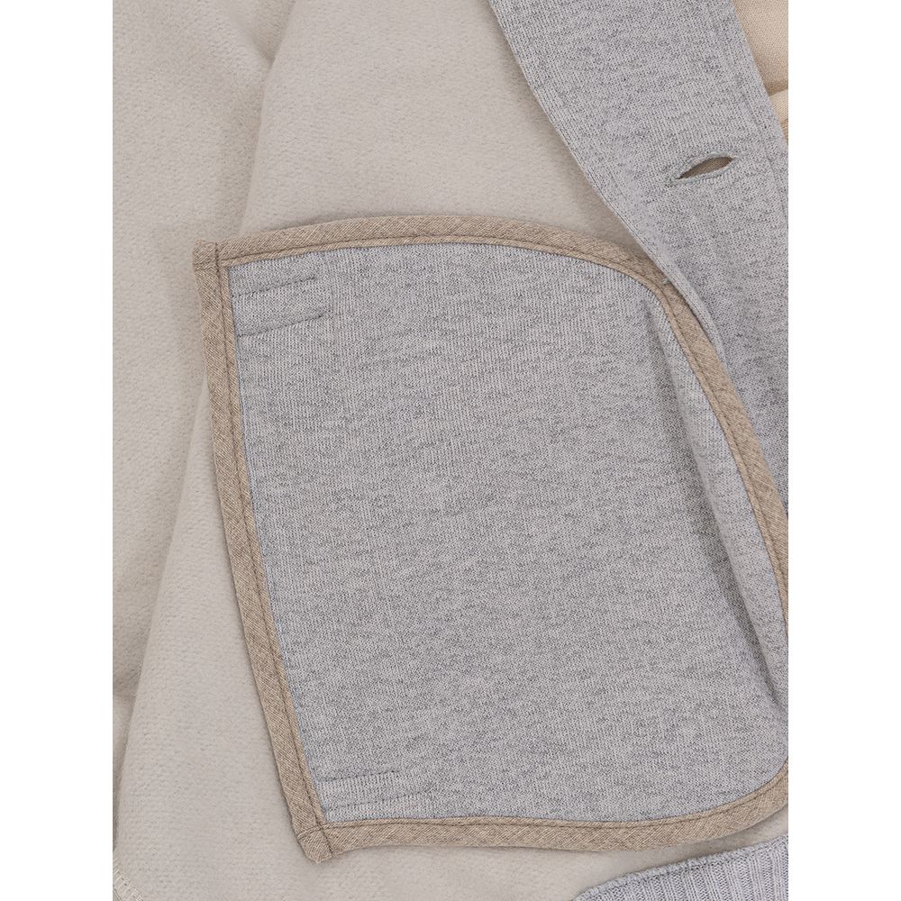 Gray Cotton Jackets & Coat - ventzia