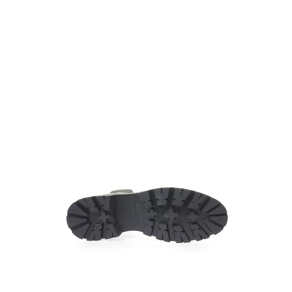 Black And White Leather Boot - ventzia
