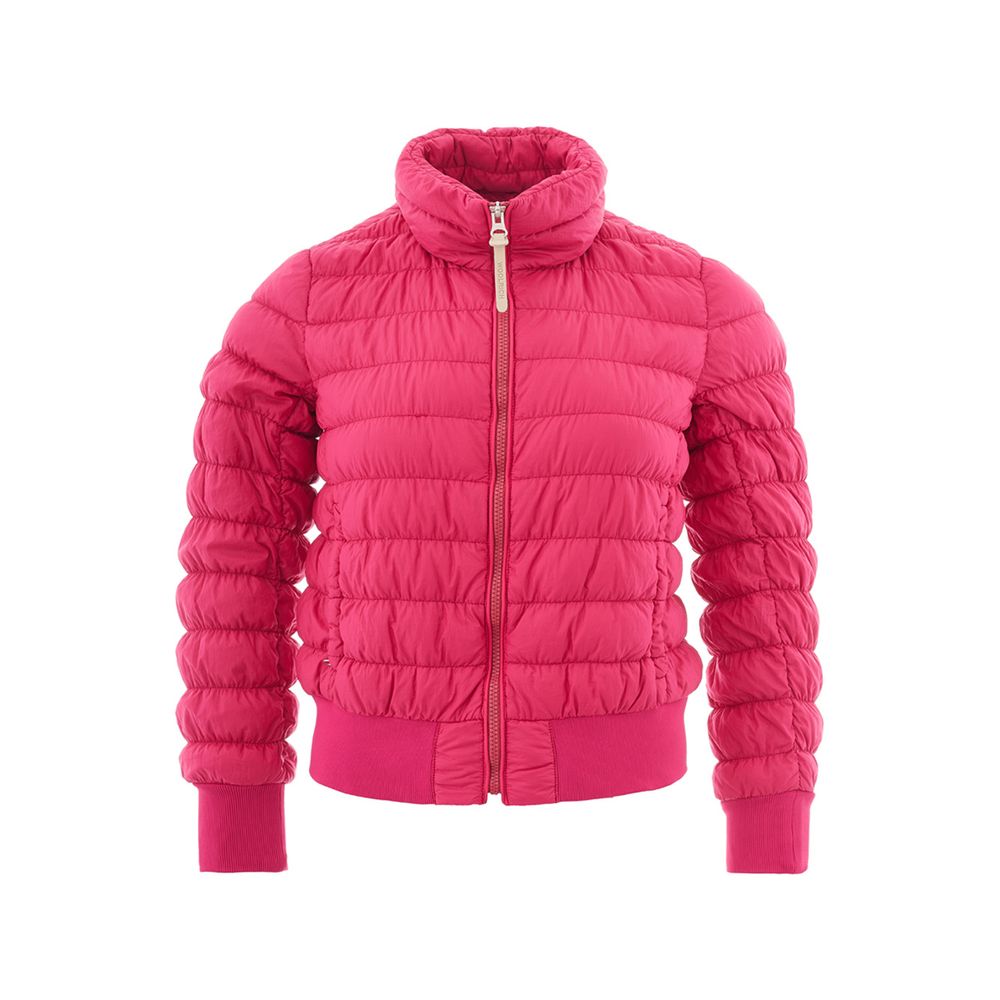 Fuchsia Polyamide Jackets & Coat - ventzia