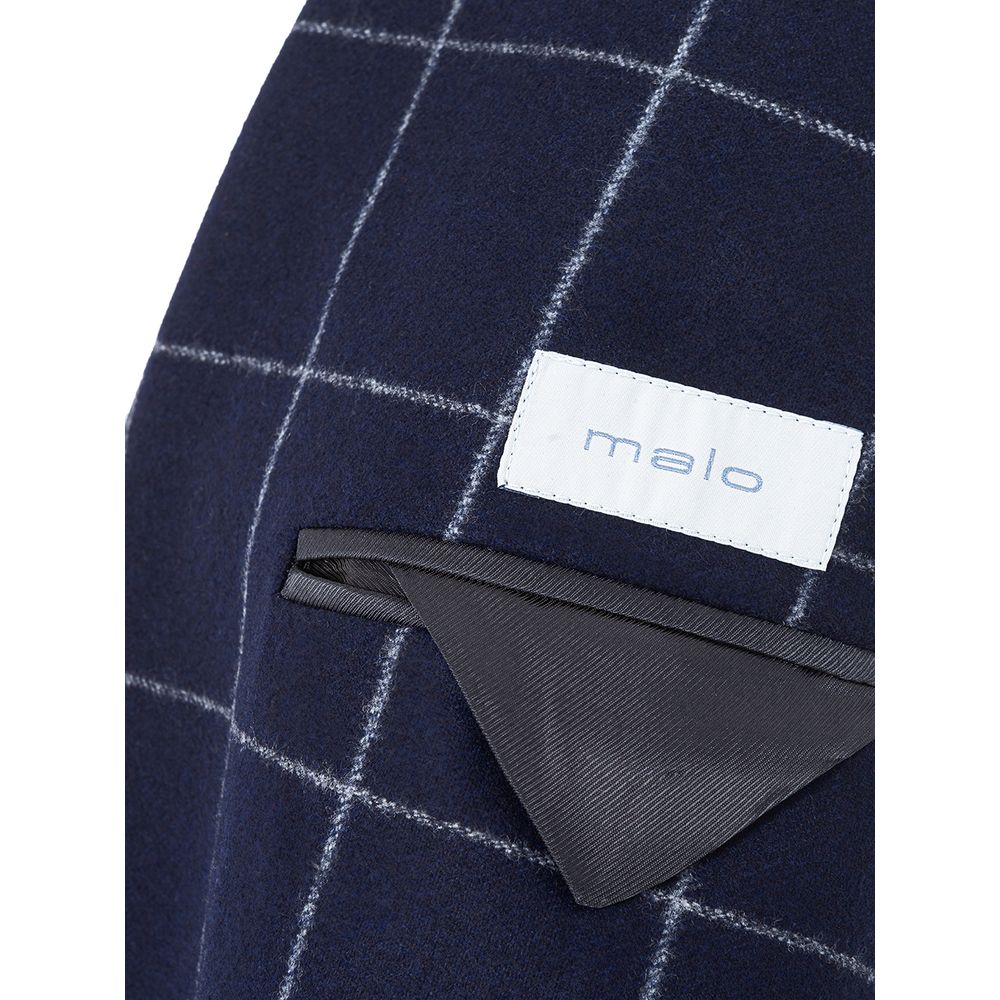 Blue Wool Blazer - ventzia