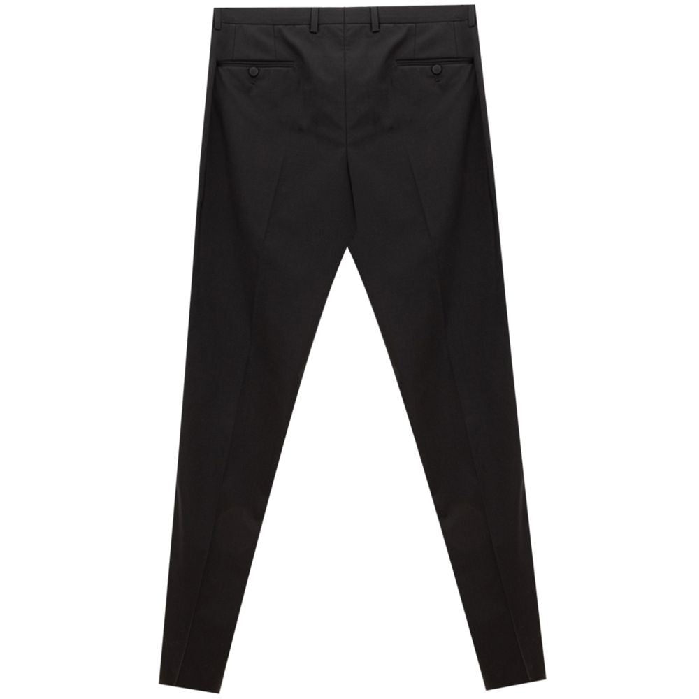 Black Wool Pant - ventzia