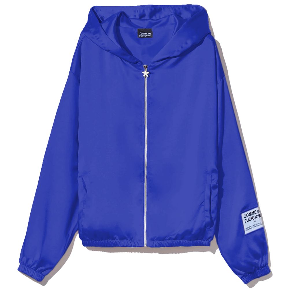 Blue Polyester Sweater - ventzia
