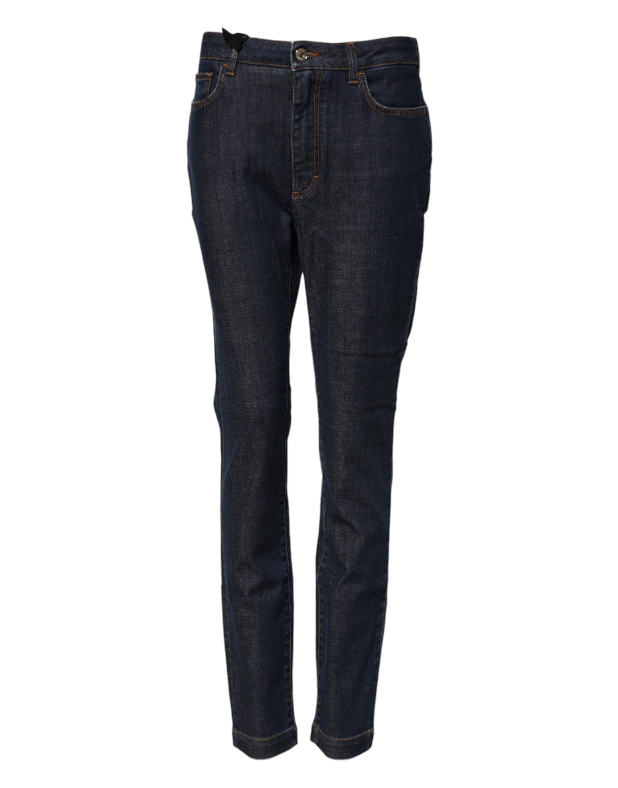 Blue Queen Patch AUDREY Mid Waist Denim Jeans - ventzia
