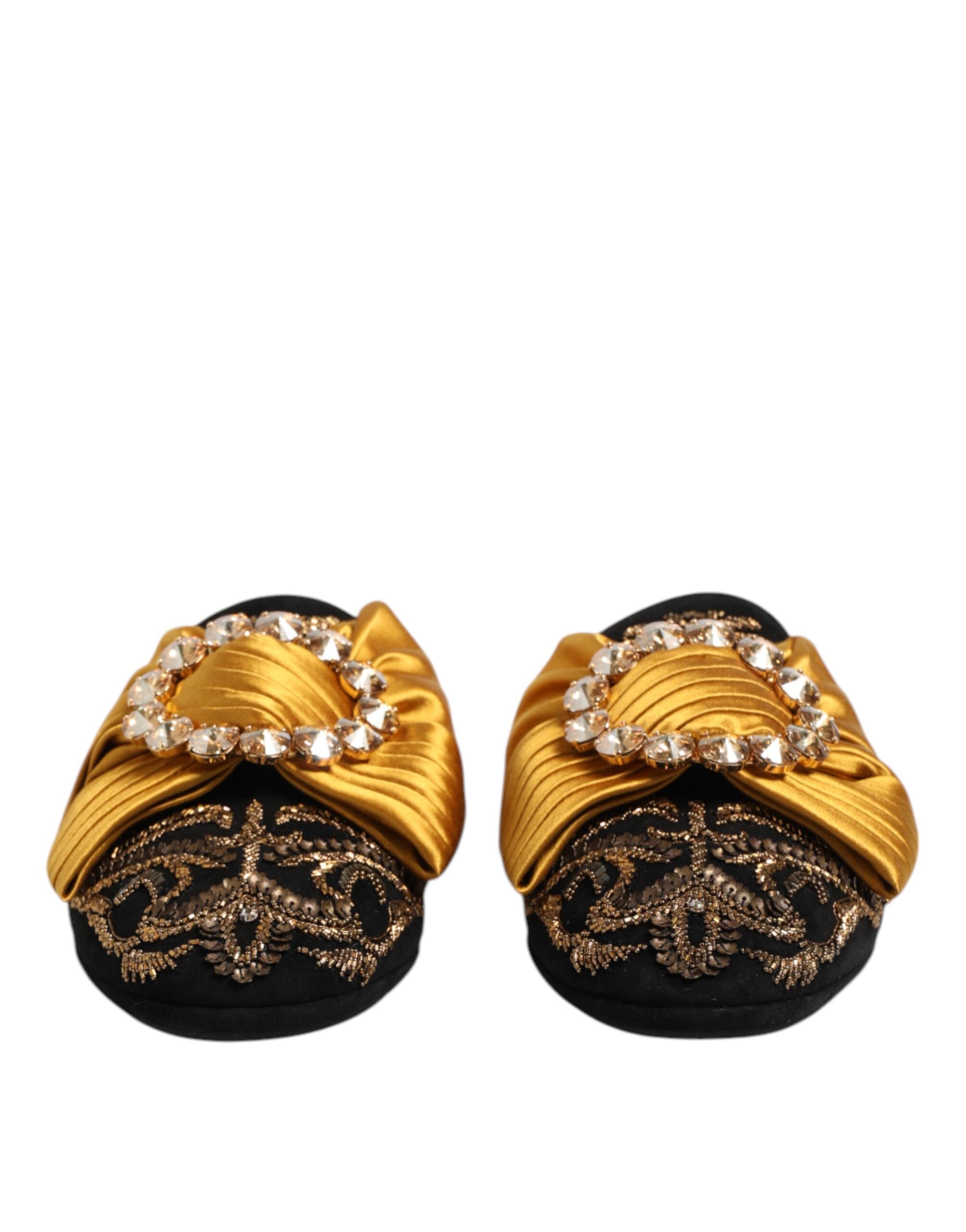 Multicolor Embellished Flat Sandals Shoes - ventzia