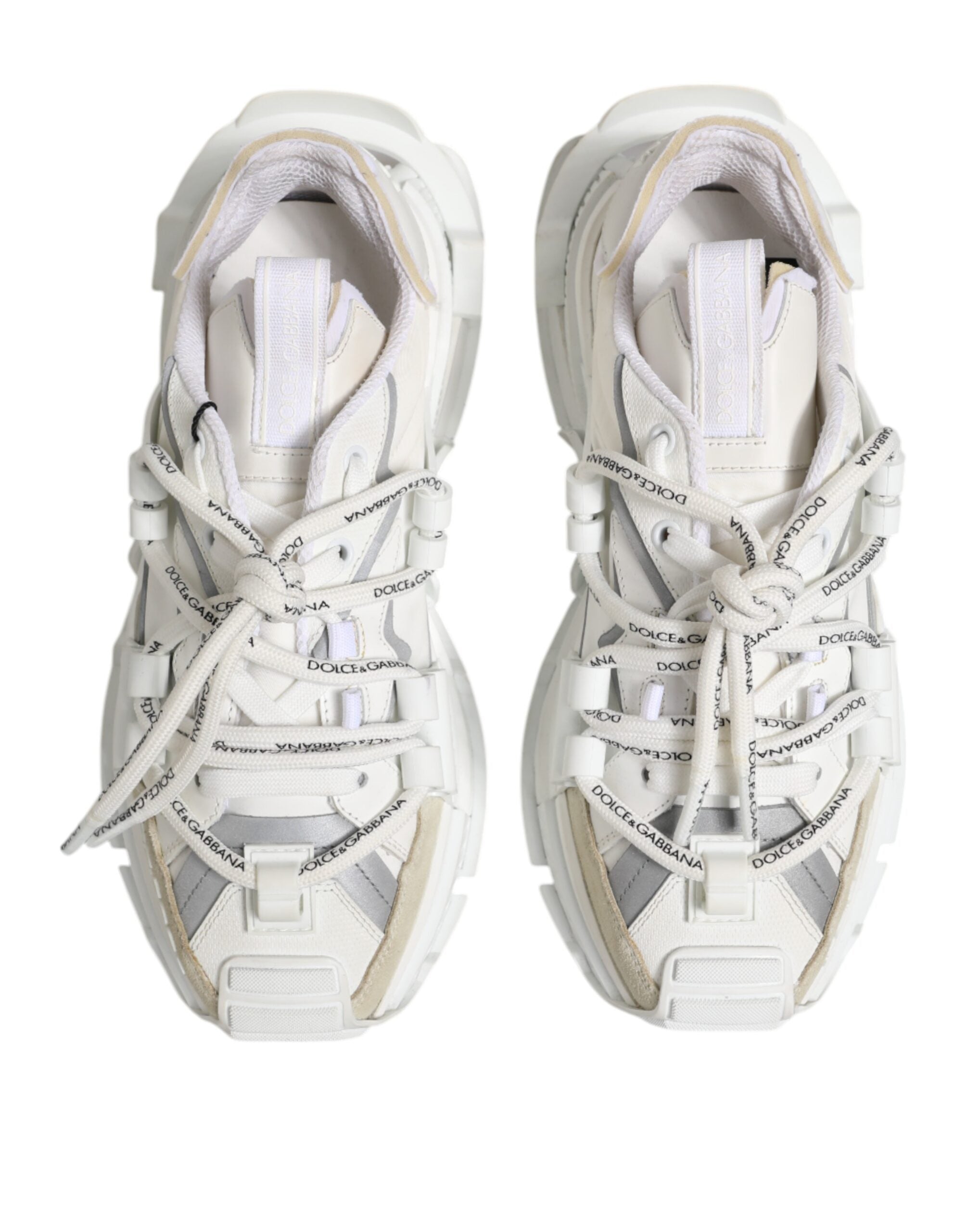 White Gray Low Top Space Sneakers Shoes - ventzia