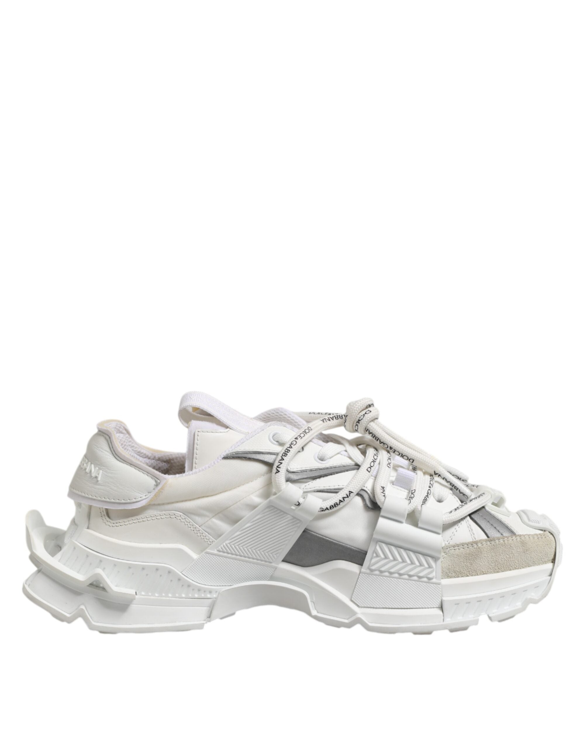 White Gray Low Top Space Sneakers Shoes - ventzia